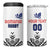 Custom Romania Rugby 4 in 1 Can Cooler Tumbler White Version Retro Style