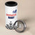 Custom Romania Rugby 4 in 1 Can Cooler Tumbler White Version Retro Style