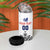 Custom Romania Rugby 4 in 1 Can Cooler Tumbler White Version Retro Style