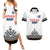 Custom Romania Rugby Couples Matching Summer Maxi Dress and Hawaiian Shirt White Version Retro Style