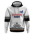 Custom Romania Rugby Hoodie White Version Retro Style