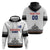 Custom Romania Rugby Hoodie White Version Retro Style