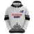 Custom Romania Rugby Hoodie White Version Retro Style