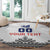 Custom Romania Rugby Round Carpet White Version Retro Style - Wonder Print Shop