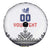 Custom Romania Rugby Spare Tire Cover White Version Retro Style