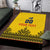 Custom Romania Rugby Area Rug Yellow Version Retro Style