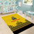 Custom Romania Rugby Area Rug Yellow Version Retro Style