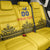 Custom Romania Rugby Back Car Seat Cover Yellow Version Retro Style