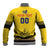 Custom Romania Rugby Baseball Jacket Yellow Version Retro Style