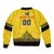 Custom Romania Rugby Bomber Jacket Yellow Version Retro Style