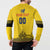 Custom Romania Rugby Button Sweatshirt Yellow Version Retro Style