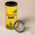 Custom Romania Rugby 4 in 1 Can Cooler Tumbler Yellow Version Retro Style