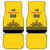 Custom Romania Rugby Car Mats Yellow Version Retro Style