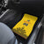 Custom Romania Rugby Car Mats Yellow Version Retro Style