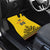 Custom Romania Rugby Car Mats Yellow Version Retro Style