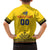 Custom Romania Rugby Family Matching Long Sleeve Bodycon Dress and Hawaiian Shirt Yellow Version Retro Style