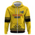 Custom Romania Rugby Hoodie Yellow Version Retro Style