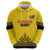 Custom Romania Rugby Hoodie Yellow Version Retro Style