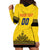 Custom Romania Rugby Hoodie Dress Yellow Version Retro Style