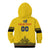 Custom Romania Rugby Kid Hoodie Yellow Version Retro Style