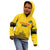 Custom Romania Rugby Kid Hoodie Yellow Version Retro Style