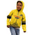 Custom Romania Rugby Kid Hoodie Yellow Version Retro Style