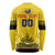 Custom Romania Rugby Long Sleeve Shirt Yellow Version Retro Style