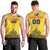 Custom Romania Rugby Men Tank Top Yellow Version Retro Style