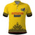 Custom Romania Rugby Polo Shirt Yellow Version Retro Style