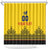 Custom Romania Rugby Shower Curtain Yellow Version Retro Style