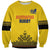 Custom Romania Rugby Sweatshirt Yellow Version Retro Style