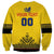 Custom Romania Rugby Sweatshirt Yellow Version Retro Style