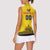 Custom Romania Rugby Women Sleeveless Polo Shirt Yellow Version Retro Style