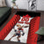 Custom Canada Hockey Area Rug Moose Playing Ice Hockey