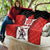 Custom Canada Hockey Quilt Moose Playing Ice Hockey