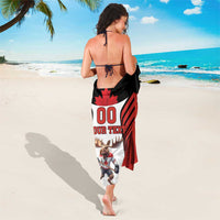 Custom Canada Hockey Sarong Moose Playing Ice Hockey