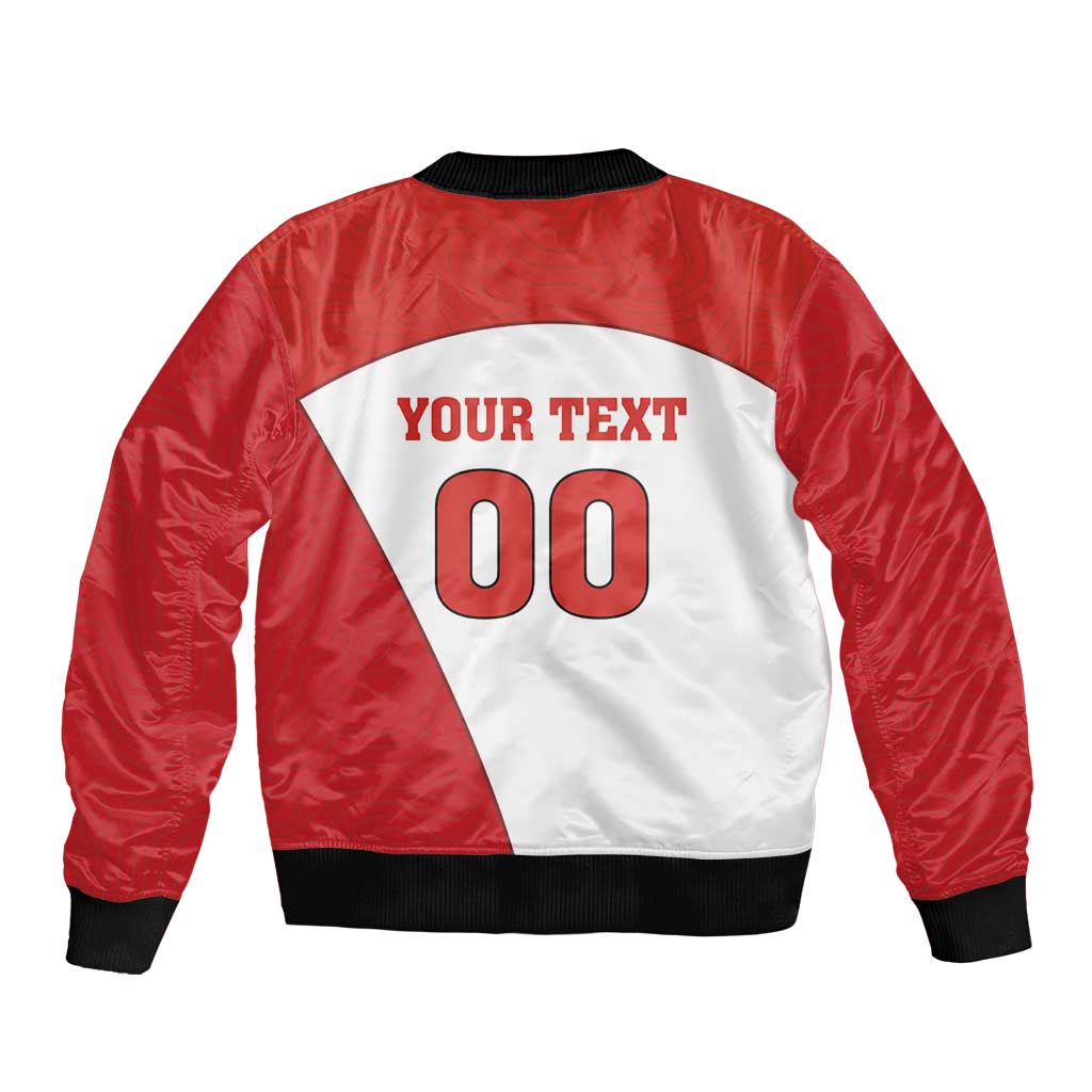 England football bomber jacket, back diamond print with custom text and number 00