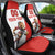 Custom England Football Car Seat Cover Lion Mascot Sporty Version