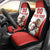 Custom England Football Car Seat Cover Lion Mascot Sporty Version