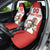 Custom England Football Car Seat Cover Lion Mascot Sporty Version