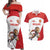 Custom England Football Couples Matching Off Shoulder Maxi Dress and Hawaiian Shirt Lion Mascot Sporty Version