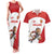 Custom England Football Couples Matching Tank Maxi Dress and Hawaiian Shirt Lion Mascot Sporty Version