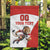 Custom England Football Garden Flag Lion Mascot Sporty Version