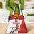 Custom England Football Grocery Bag Lion Mascot Sporty Version