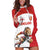 Custom England Football Hoodie Dress Lion Mascot Sporty Version