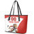 Custom England Football Leather Tote Bag Lion Mascot Sporty Version