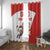 Custom England Football Window Curtain Lion Mascot Sporty Version