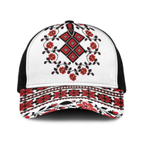 Ukraine Baseball Net Cap Ukrainian Traditional Folk Patterns - Wonder Print Shop