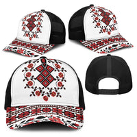 Ukraine Baseball Net Cap Ukrainian Traditional Folk Patterns - Wonder Print Shop