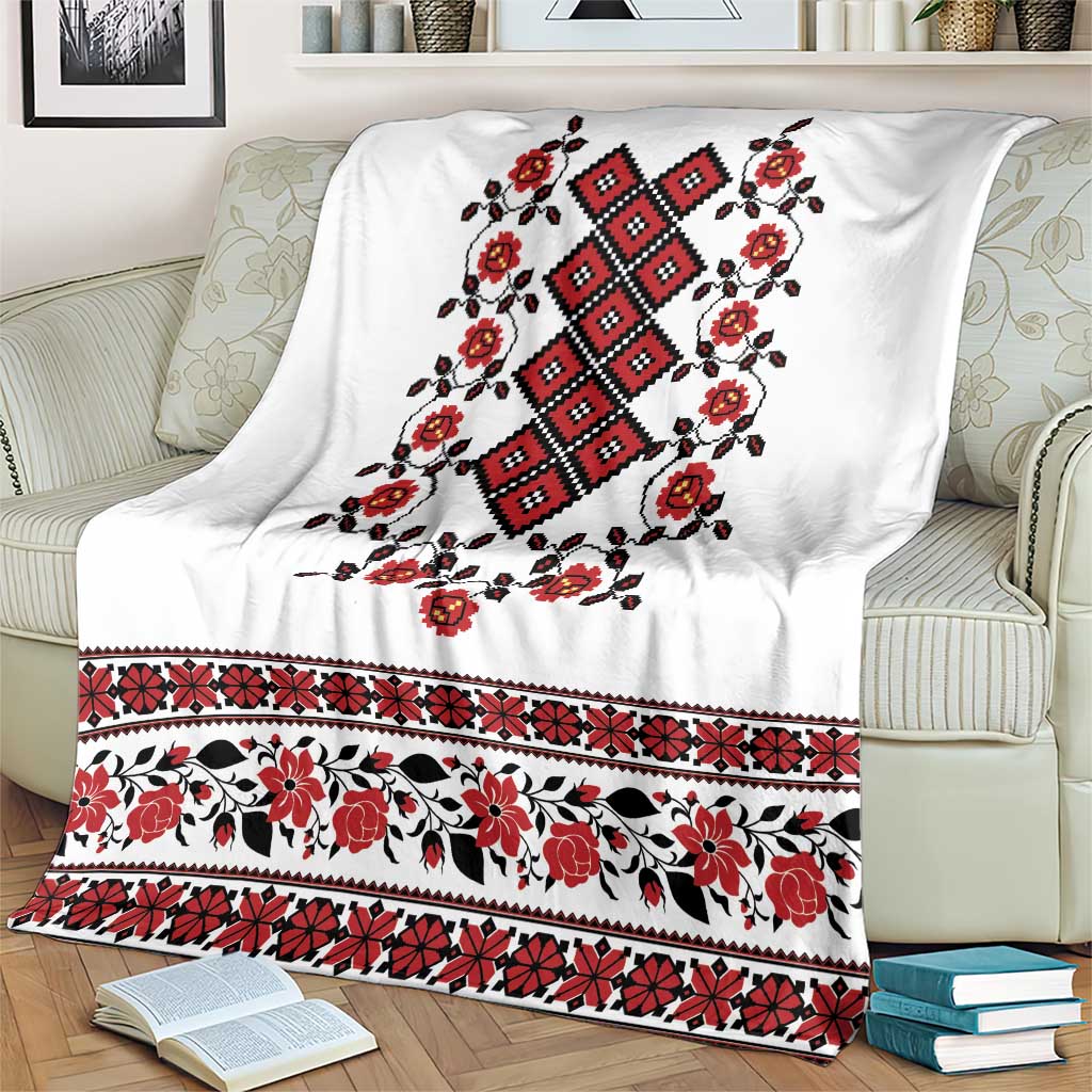 Ukraine Blanket Ukrainian Traditional Folk Patterns